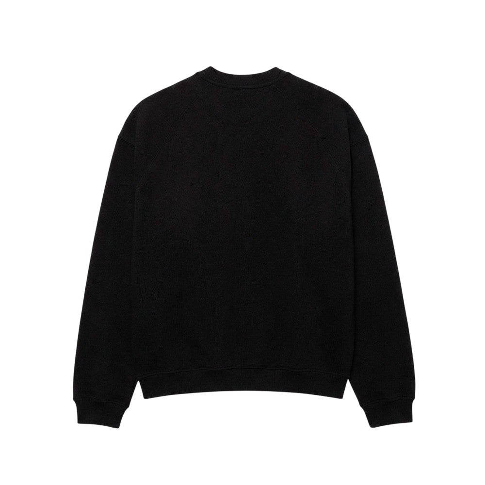 Black - Back - Lacoste Mens Embroidered Logo Crew Neck Sweatshirt