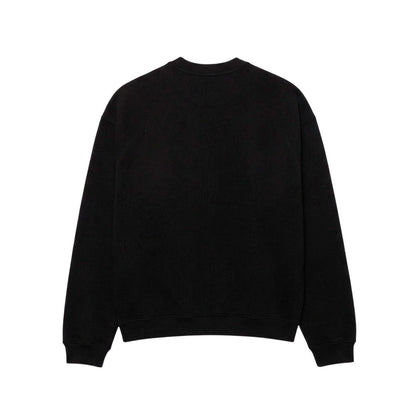 Black - Back - Lacoste Mens Embroidered Logo Crew Neck Sweatshirt
