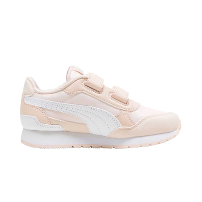 Pink-White - Back - Puma Childrens-Kids ST Runner V4 Nylon Trainers