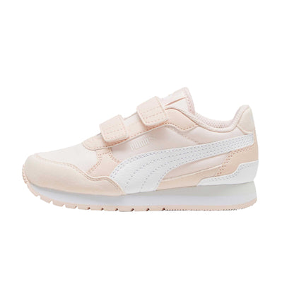 Pink-White - Front - Puma Childrens-Kids ST Runner V4 Nylon Trainers