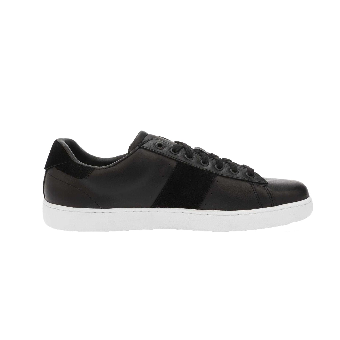 Black - Back - Firetrap Mens Bouverie 02 Leather Court Trainers
