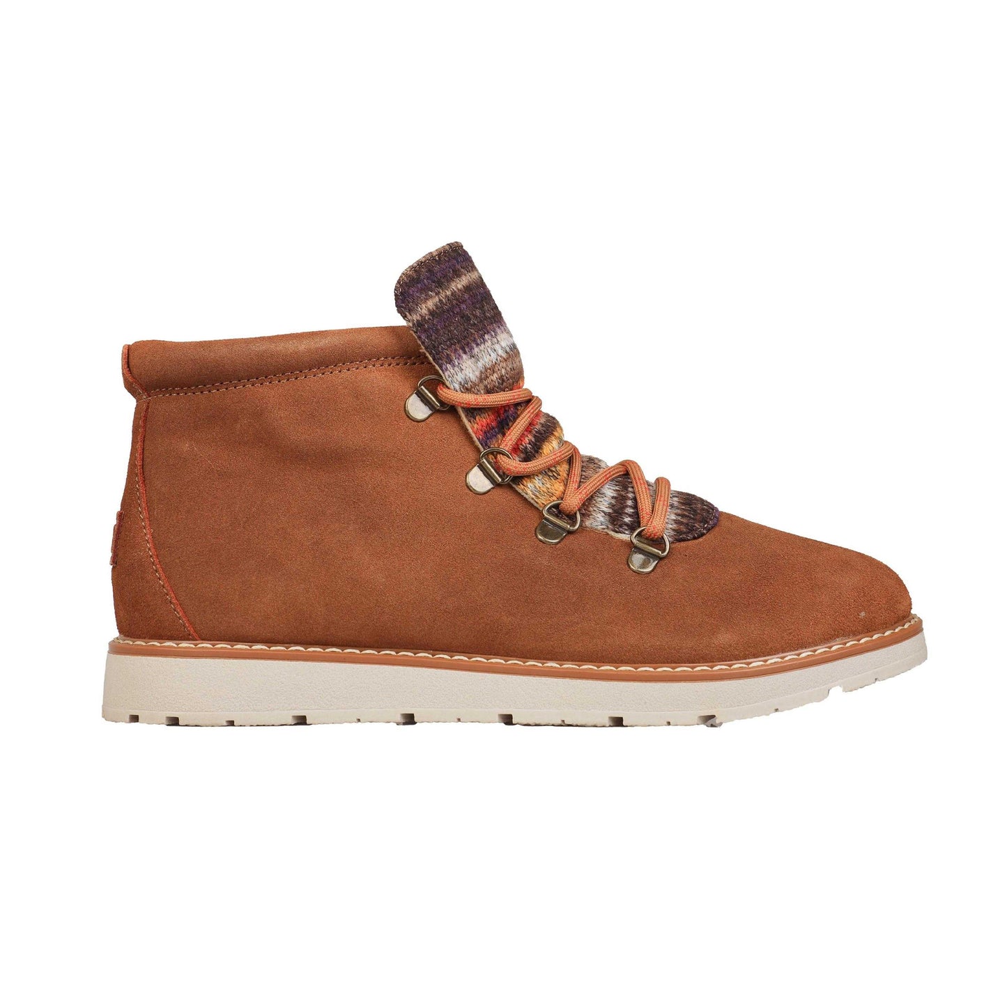 Brown - Back - Skechers Womens-Ladies Hiker Suede Boots