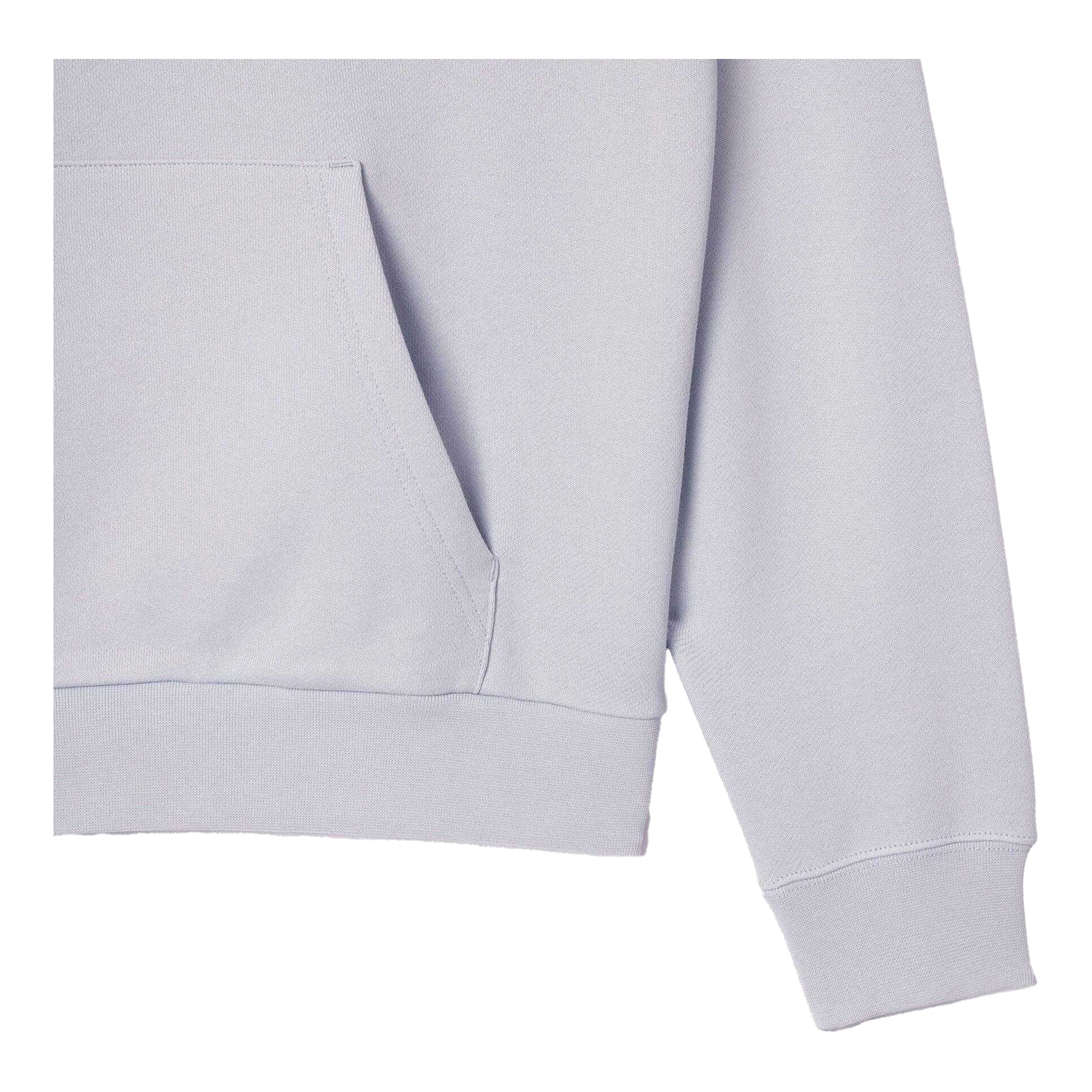 Blue - Side - Lacoste Mens Logo Relaxed Fit Hoodie