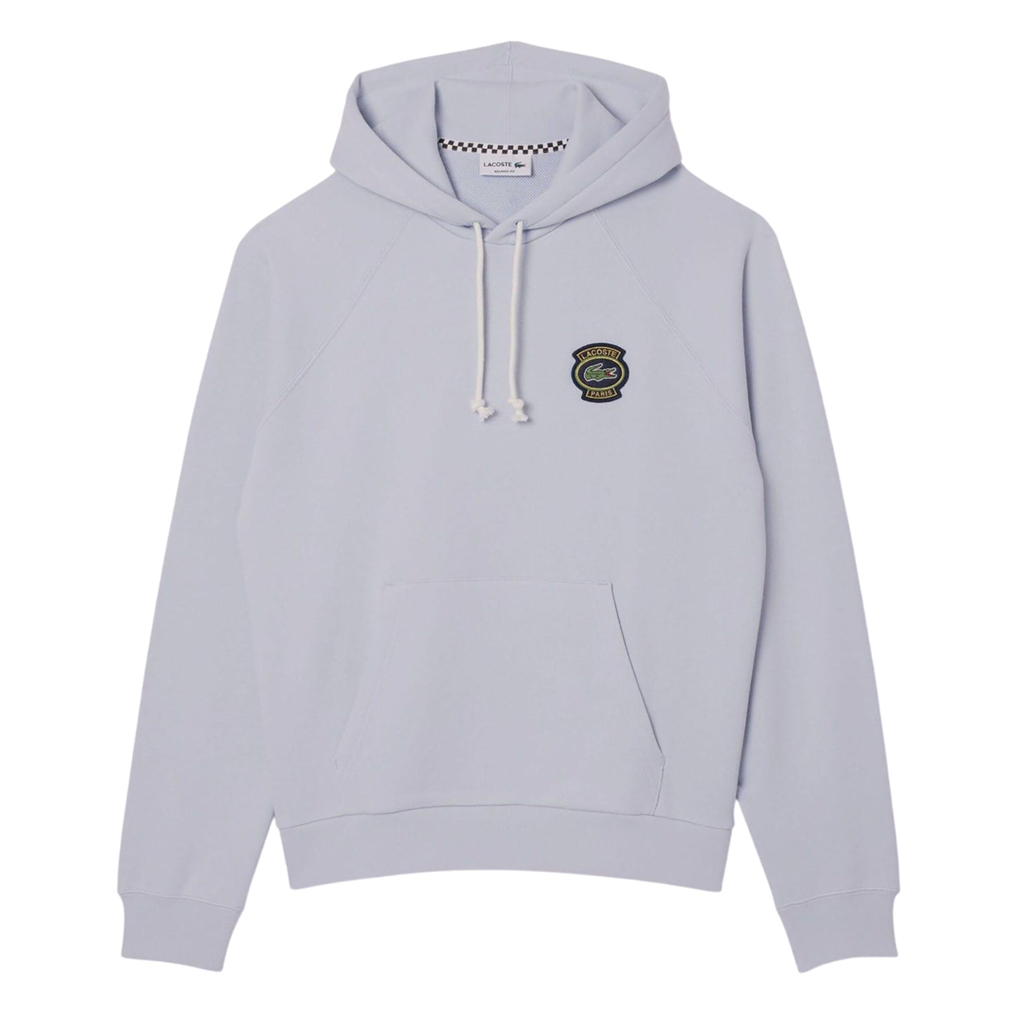 Blue - Front - Lacoste Mens Logo Relaxed Fit Hoodie