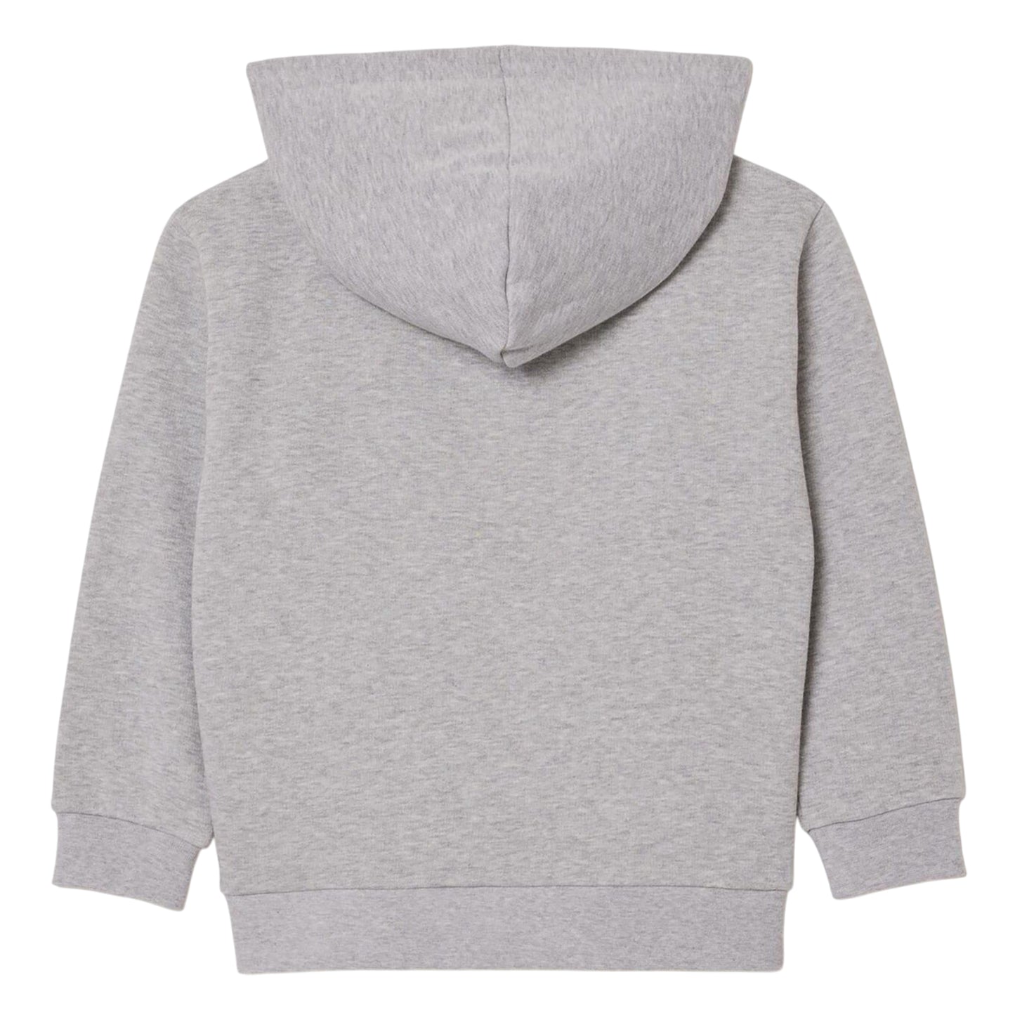 Grey - Back - Lacoste Childrens-Kids Logo Hoodie