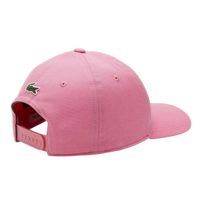 Pink - Back - Lacoste Childrens-Kids Embroidered Logo Cap