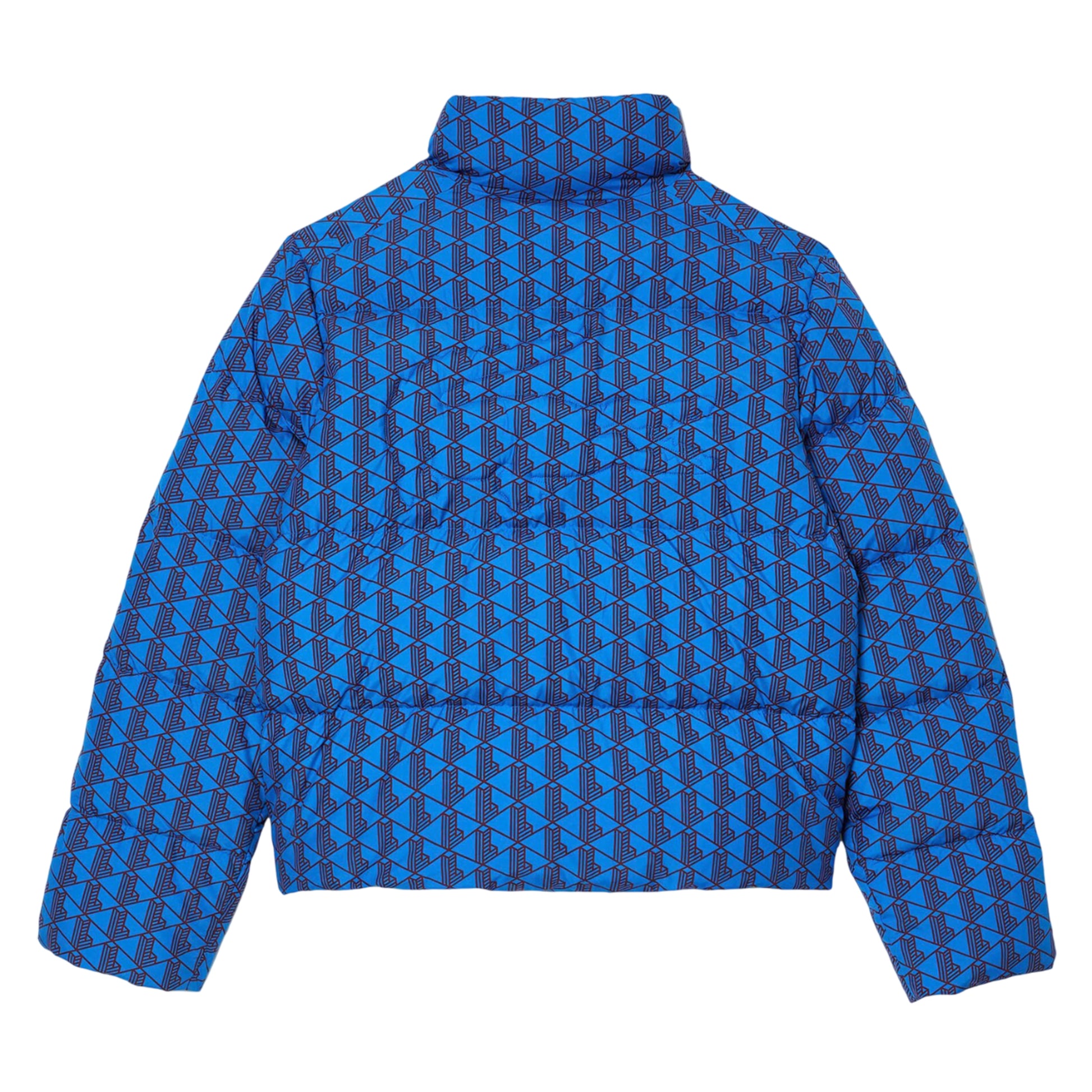 Multicoloured - Back - Lacoste Womens-Ladies Monogram Hooded Puffer Jacket