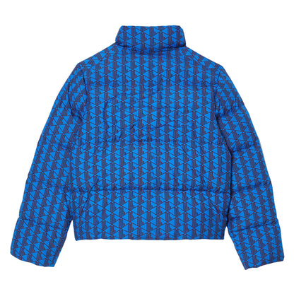 Multicoloured - Back - Lacoste Womens-Ladies Monogram Hooded Puffer Jacket