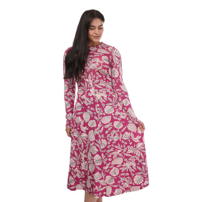 Pink - Front - Ted Baker Womens-Ladies Aloria Skimming Midi Dress
