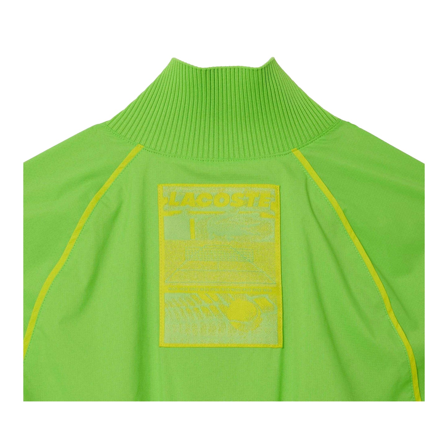Green - Back - Lacoste Womens-Ladies Colour Block Pleated Dress