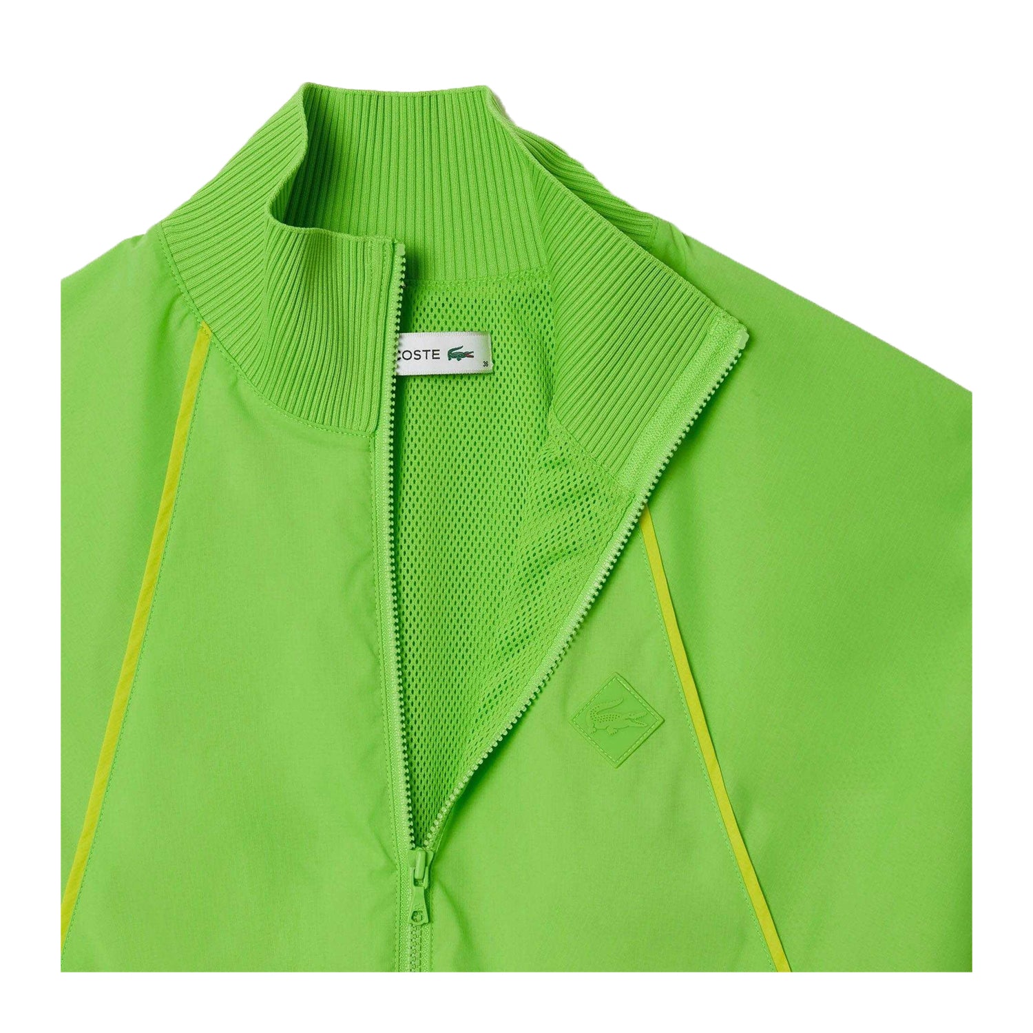 Green - Side - Lacoste Womens-Ladies Colour Block Pleated Dress