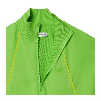 Green - Side - Lacoste Womens-Ladies Colour Block Pleated Dress