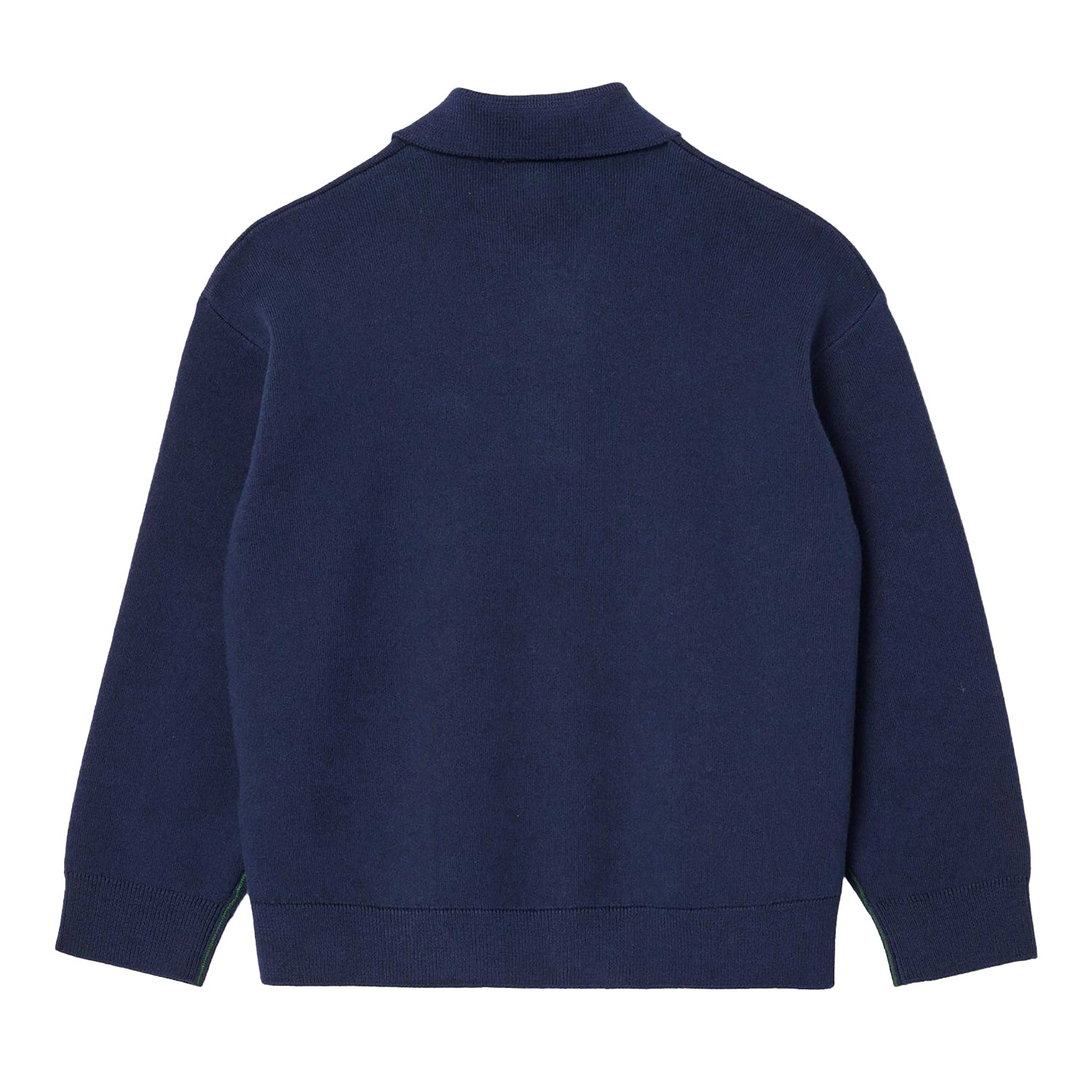 Navy - Back - Lacoste Childrens-Kids Long-Sleeved Polo Shirt