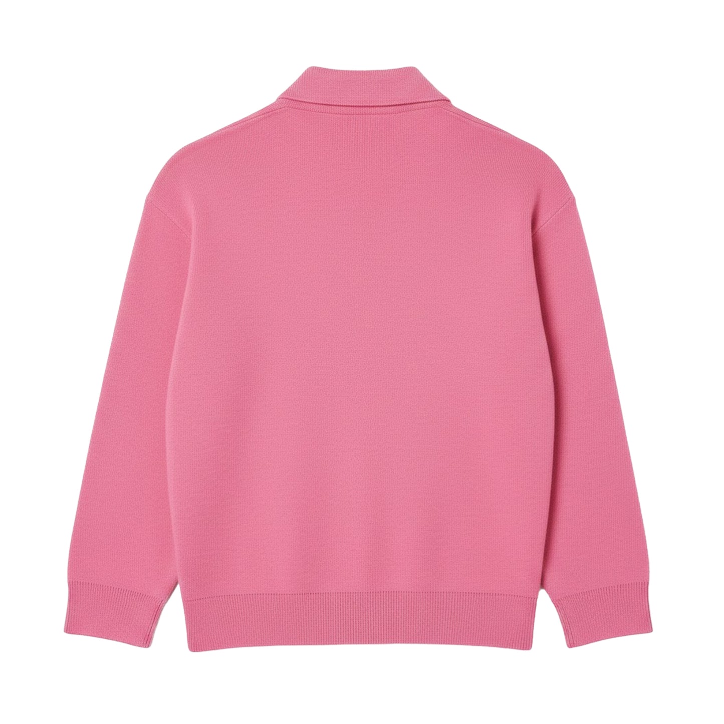 Pink - Back - Lacoste Childrens-Kids Long-Sleeved Polo Shirt