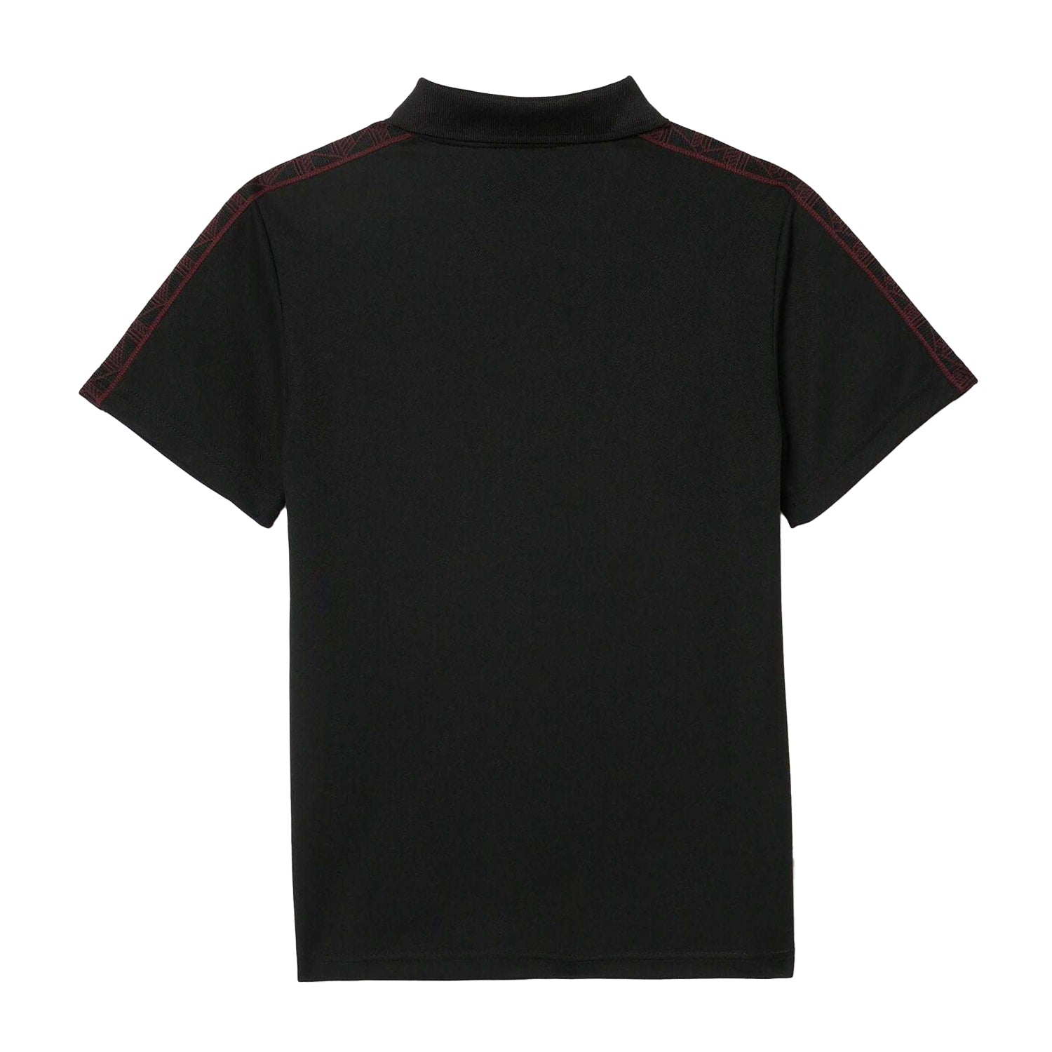 Black - Back - Lacoste Childrens-Kids Ultra Dry Tennis Polo Shirt