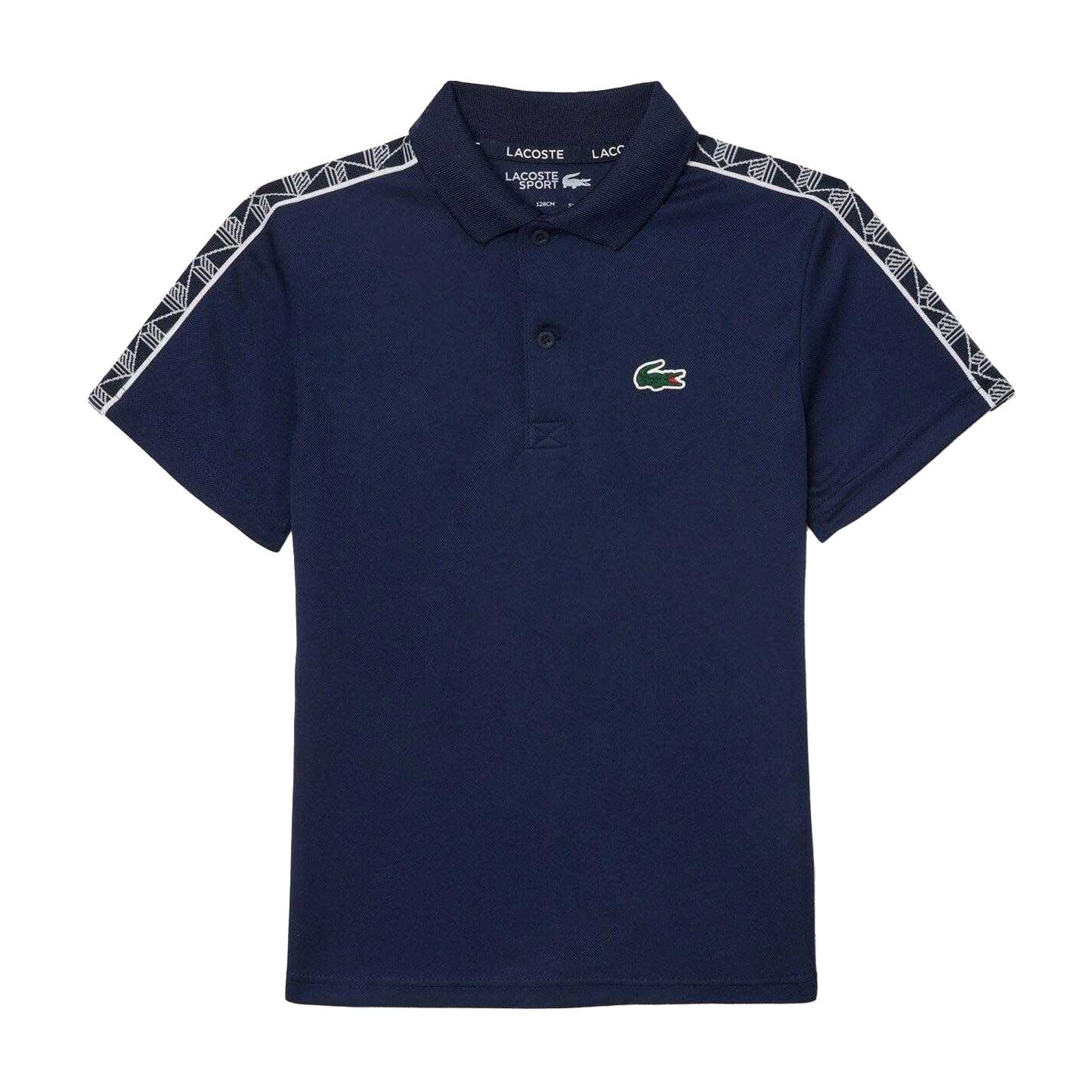 Navy - Front - Lacoste Childrens-Kids Ultra Dry Tennis Polo Shirt