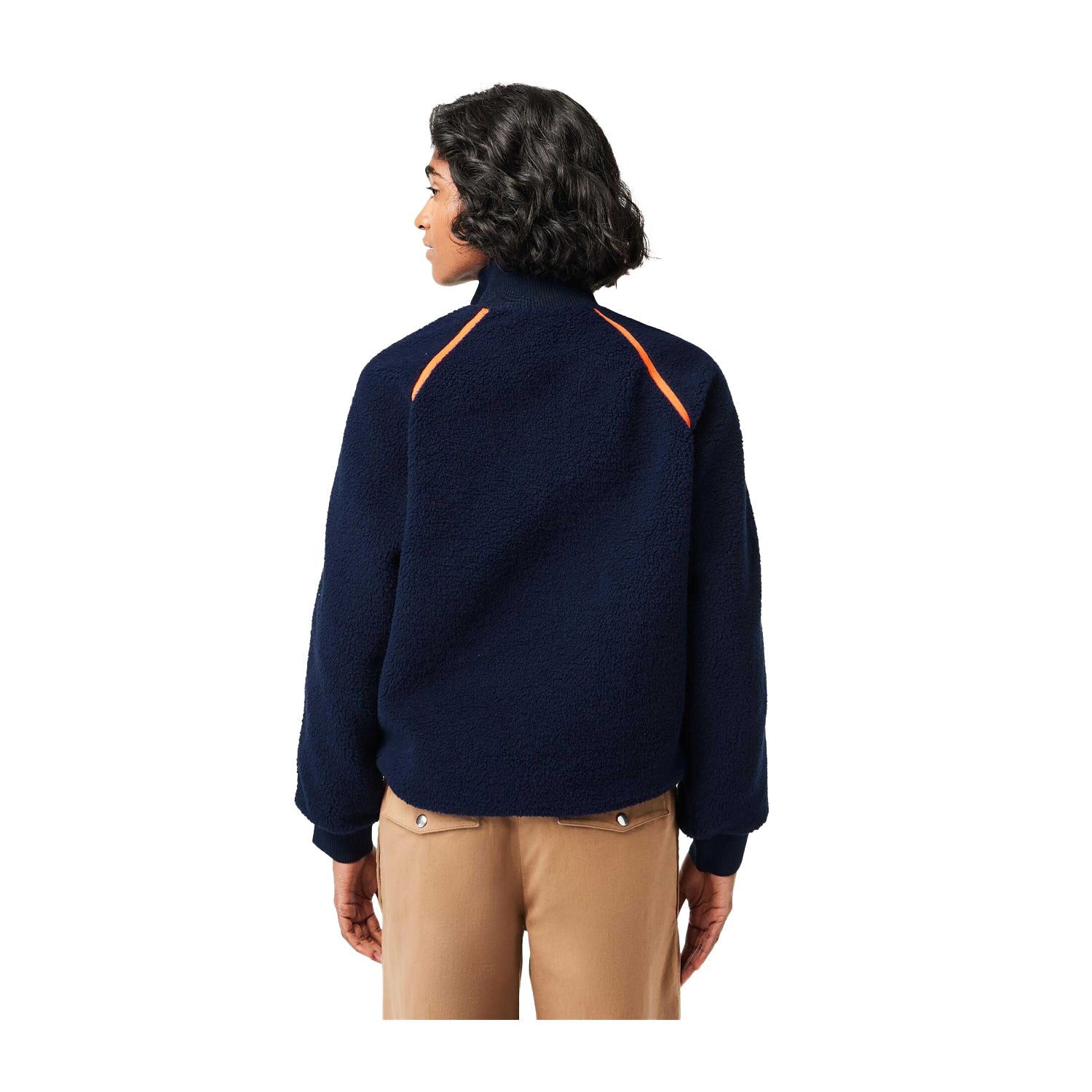 Multicoloured - Back - Lacoste Womens-Ladies Full Zip Sweatshirt