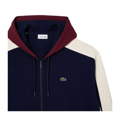 Navy - Back - Lacoste Unisex Adult Logo Full Zip Hoodie