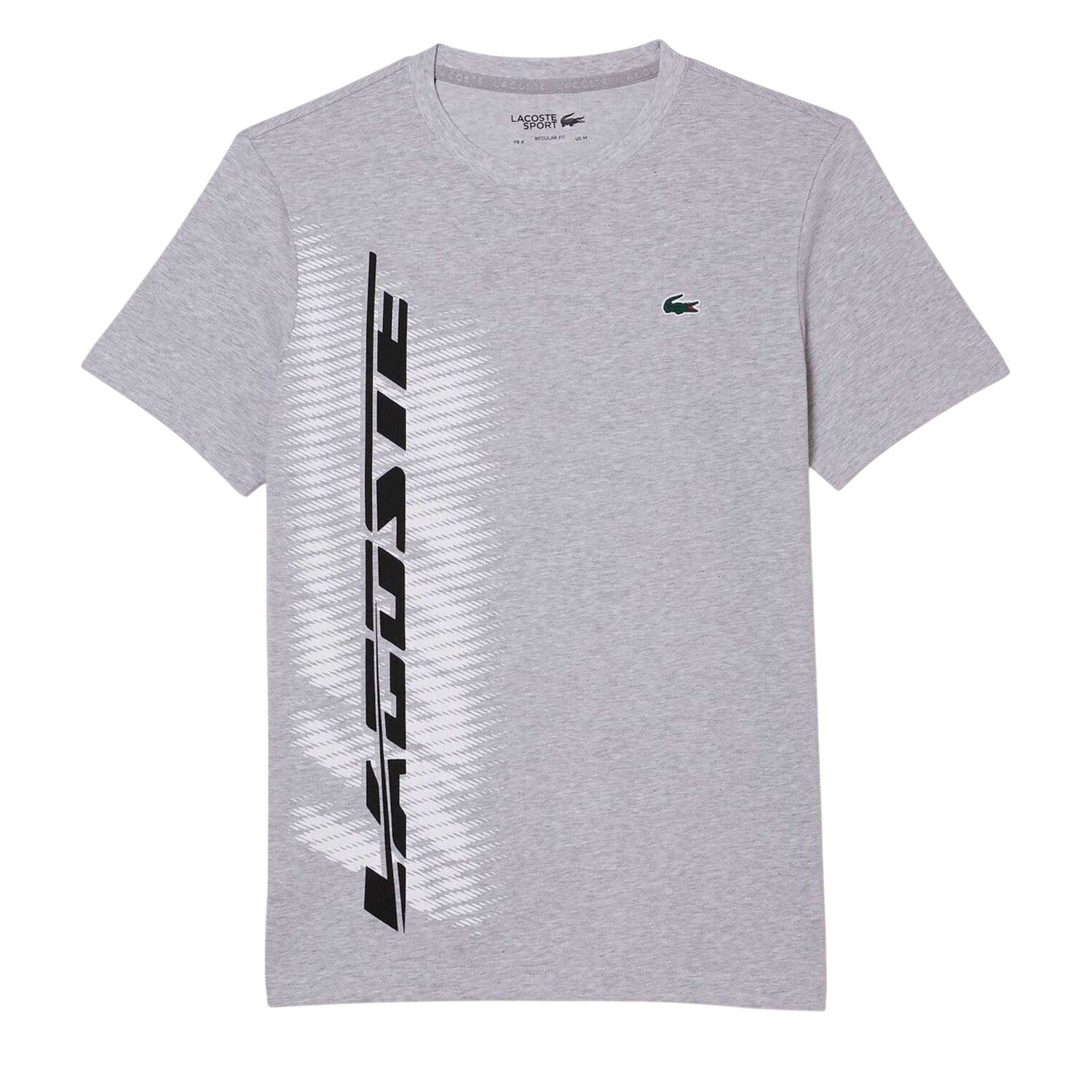 Grey - Front - Lacoste Mens Regular T-Shirt