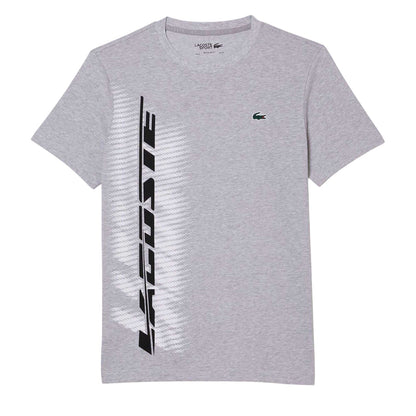 Grey - Front - Lacoste Mens Regular T-Shirt