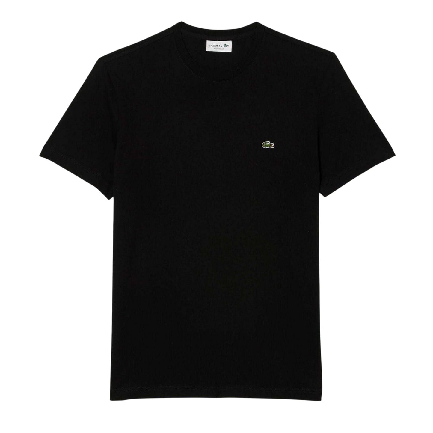Black - Front - Lacoste Mens Plain T-Shirt