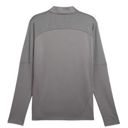 Grey - Back - Puma Mens RC Lens Quarter Zip Training Top