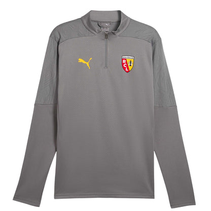 Grey - Front - Puma Mens RC Lens Quarter Zip Training Top