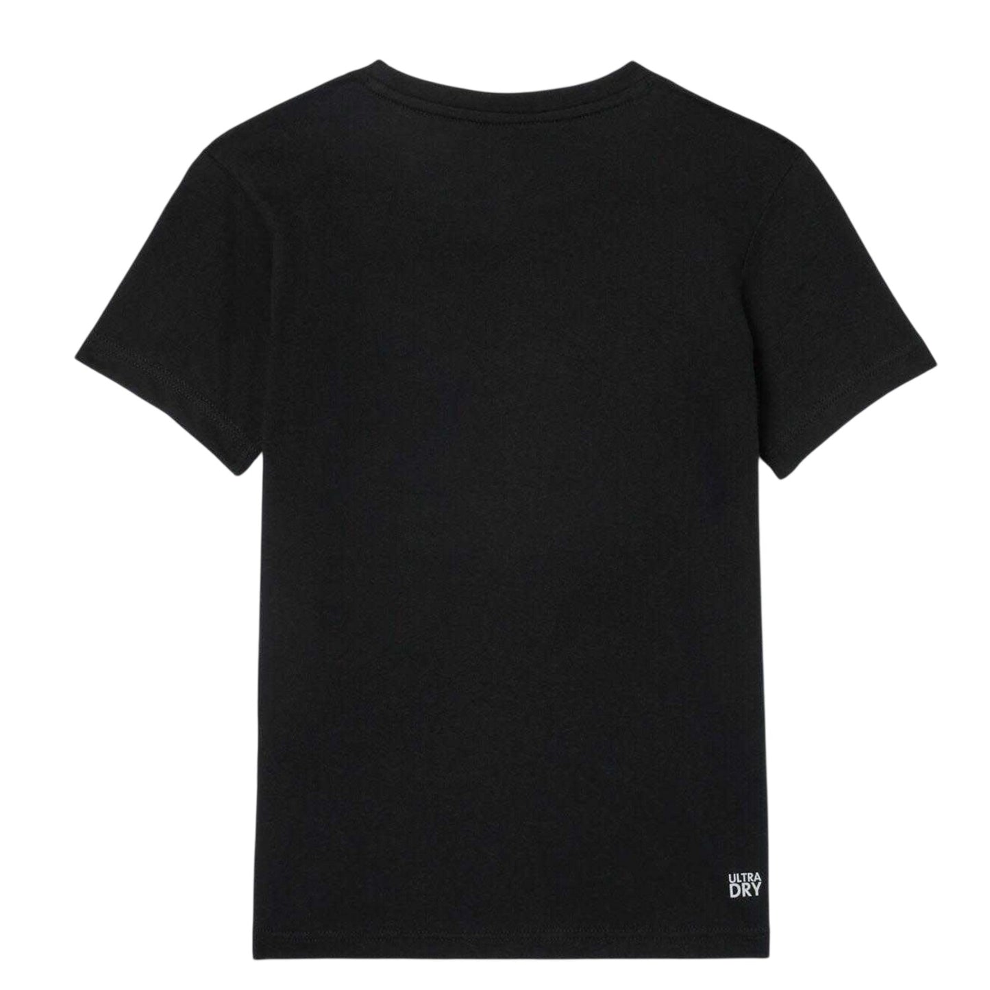 Black - Back - Lacoste Childrens-Kids Oversized Sport T-Shirt