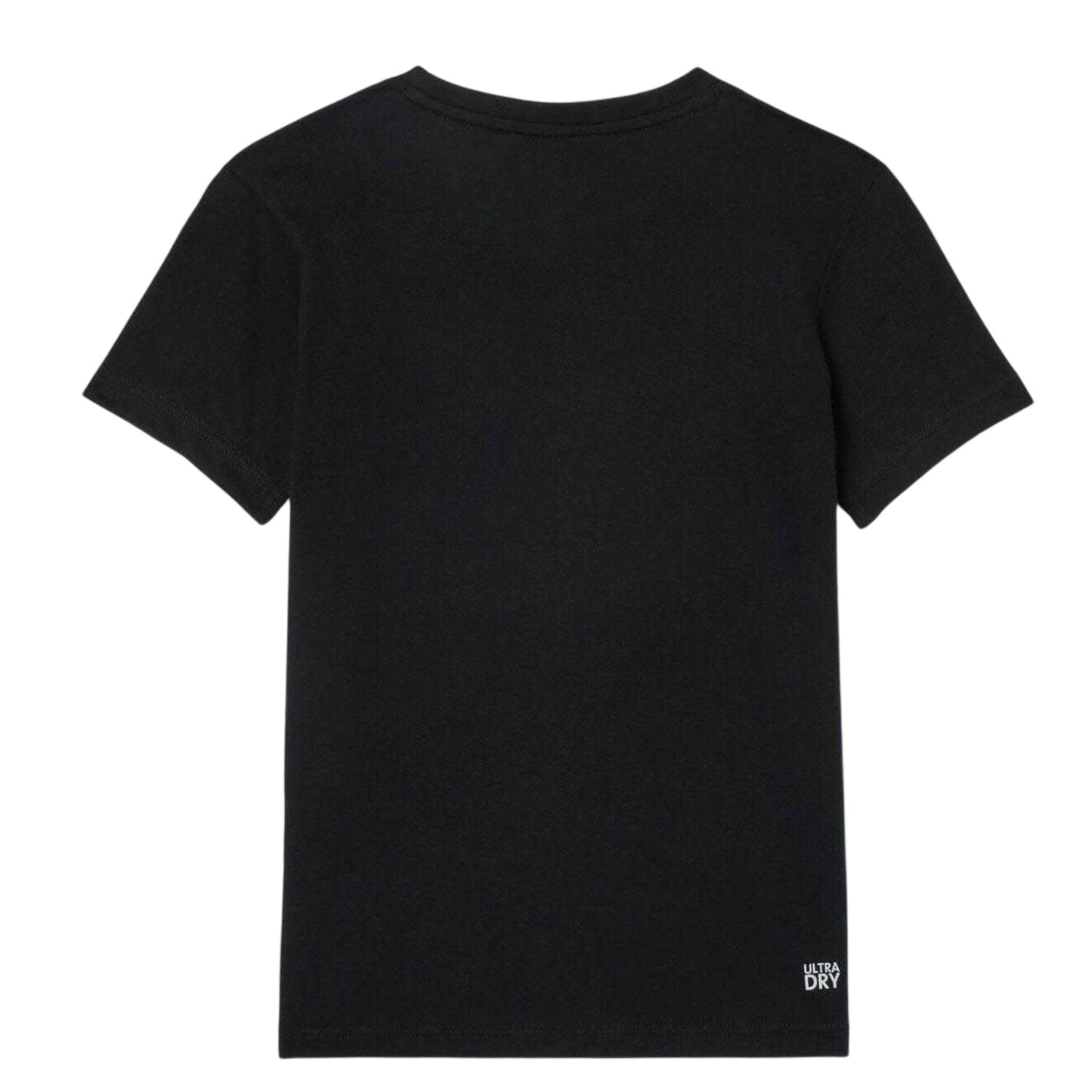 Black - Back - Lacoste Childrens-Kids Oversized Sport T-Shirt