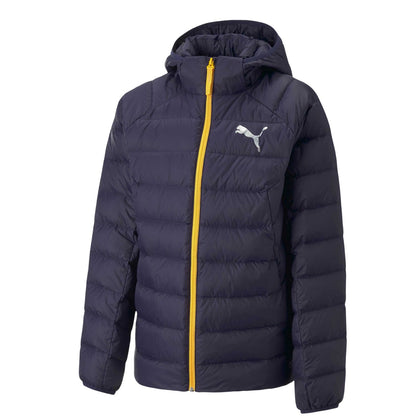 Navy - Front - Puma Childrens-Kids PackLITE Hooded Down Jacket