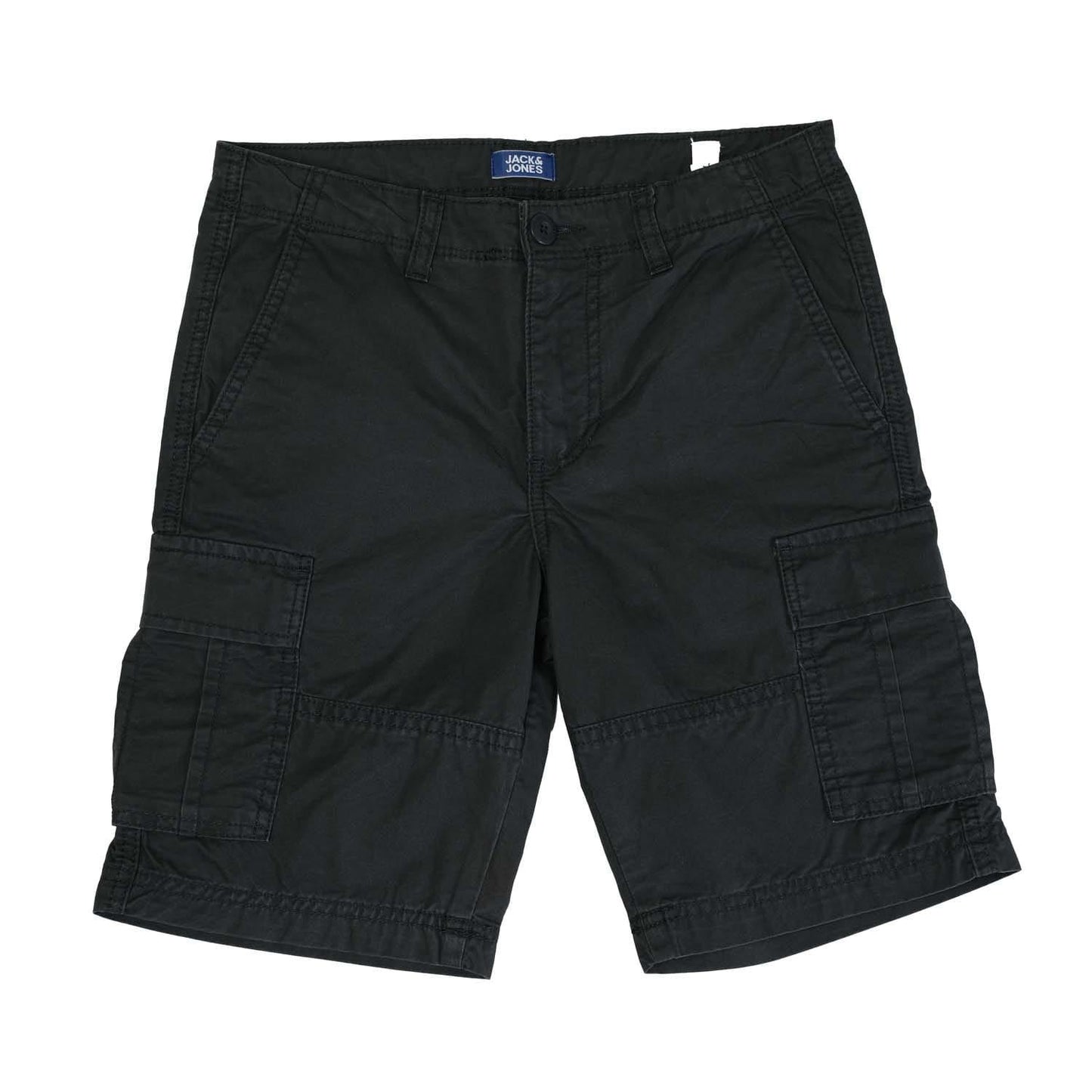 Grey - Front - Jack And Jones Boys Zeus Cargo Shorts