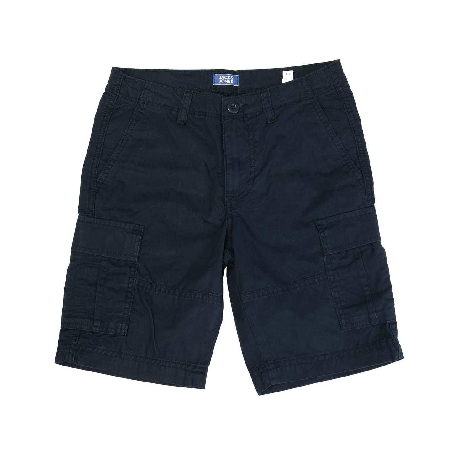 Navy - Front - Jack And Jones Boys Zeus Cargo Shorts