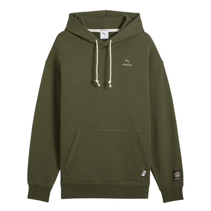 Green - Front - Puma Mens MMQ Borussia Dortmund Hoodie