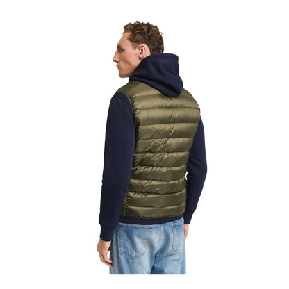 Green - Back - Gant Mens Down Filled Gilet