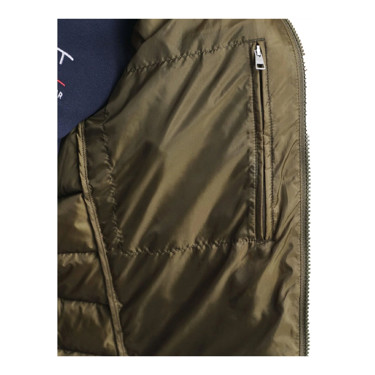 Green - Side - Gant Mens Down Filled Gilet