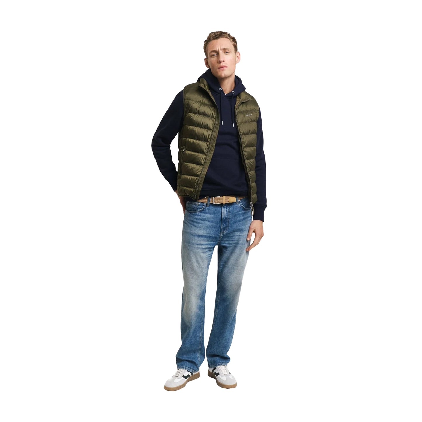 Green - Lifestyle - Gant Mens Down Filled Gilet