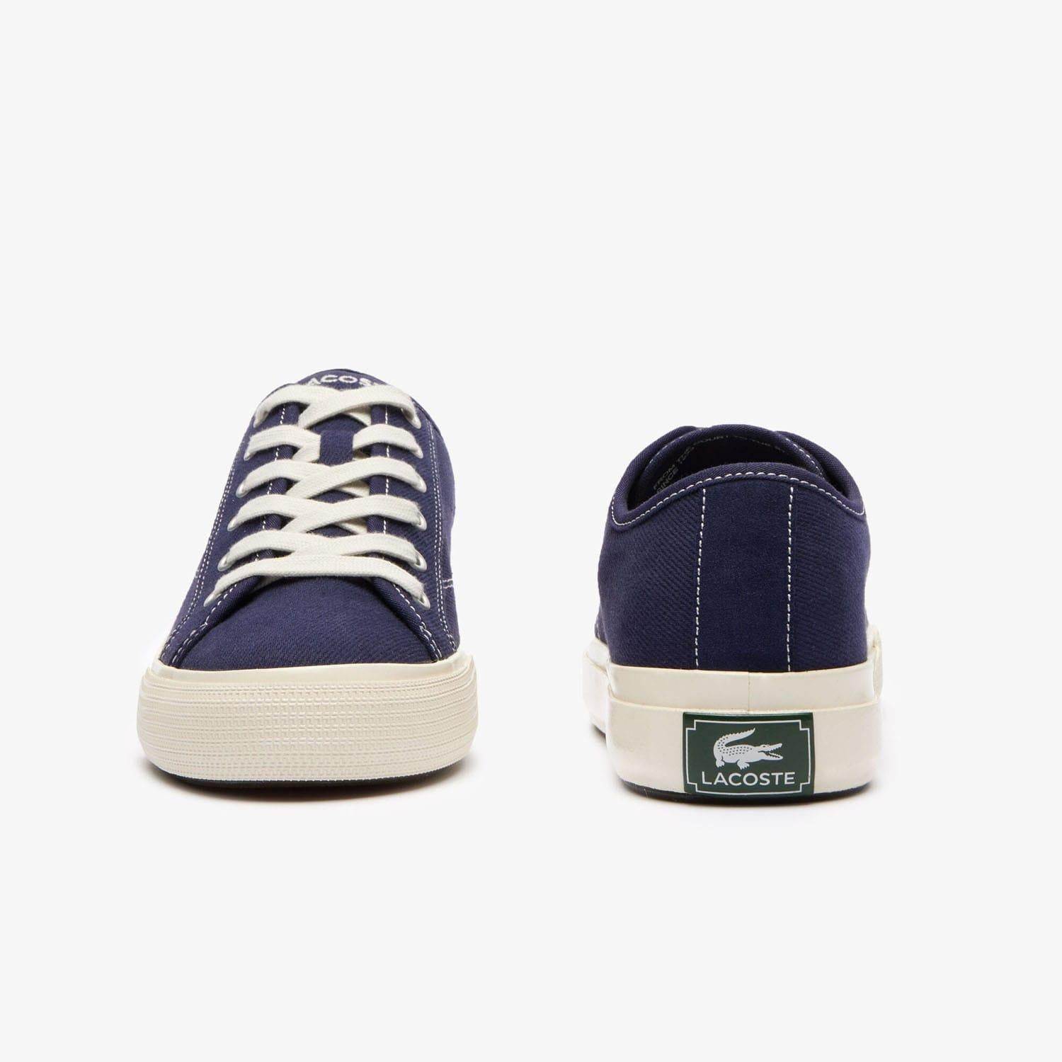Navy-White - Pack Shot - Lacoste Mens Backcourt Trainers