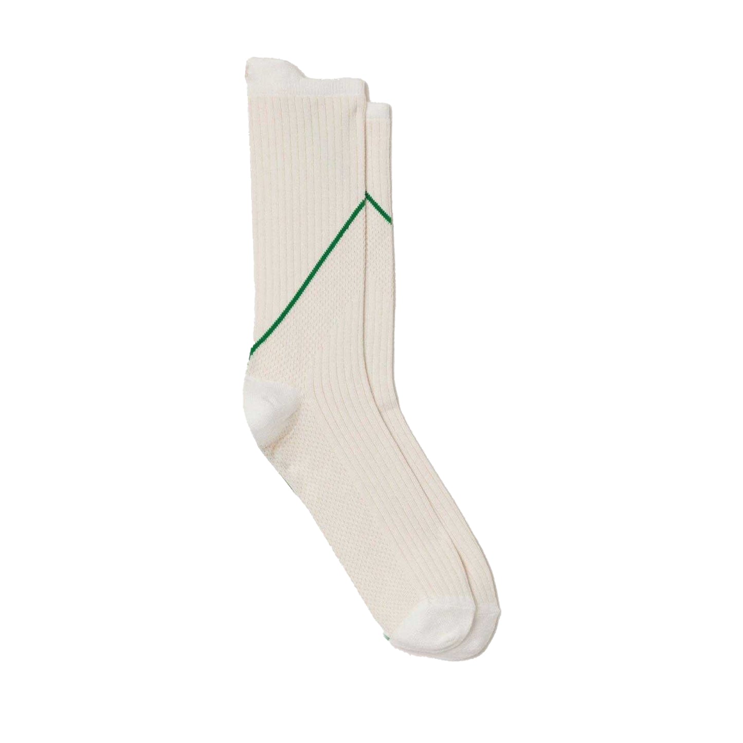 Cream - Front - Lacoste Childrens-Kids Embroidered Logo Crew Socks