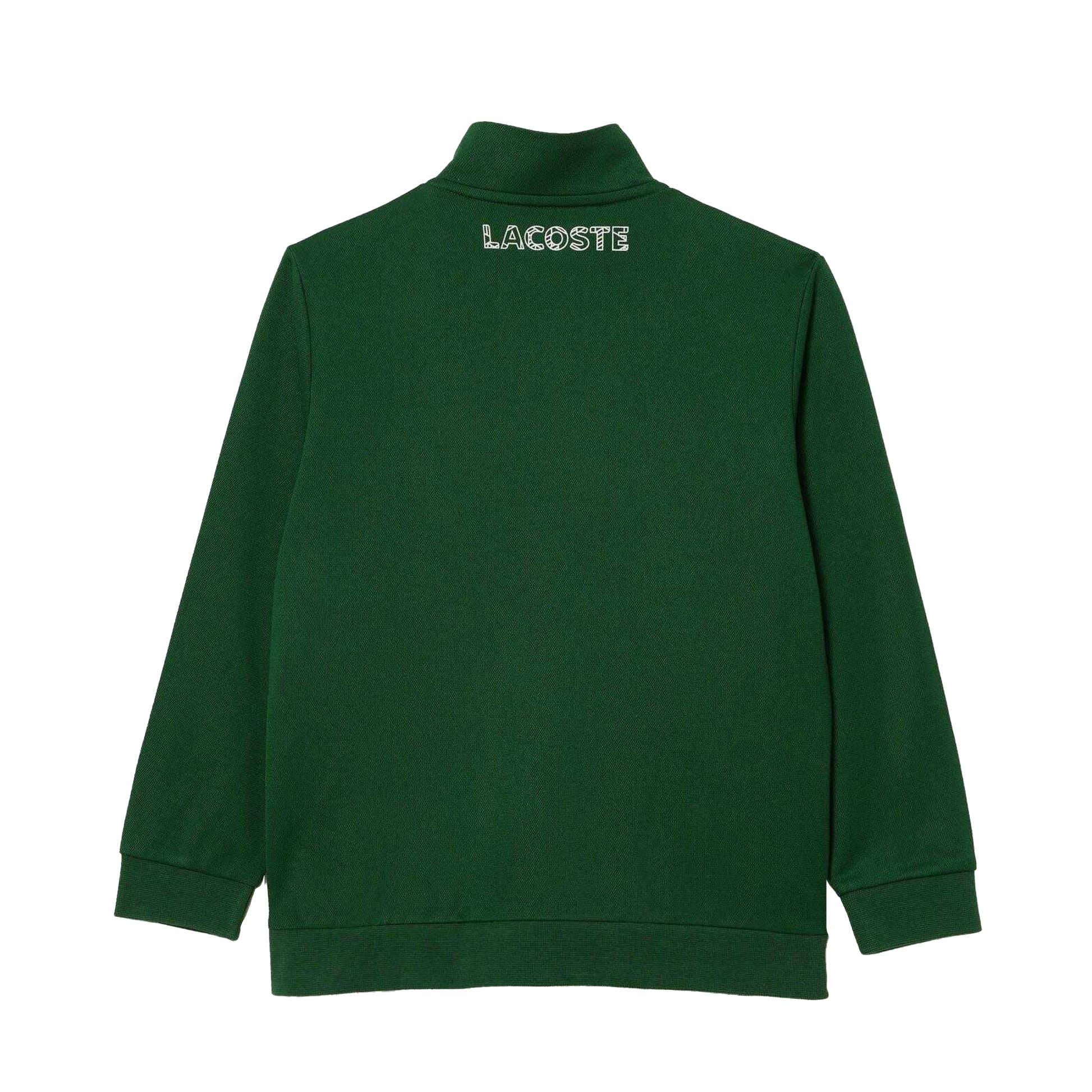 Green-White - Back - Lacoste Childrens-Kids Tennis Tracksuit