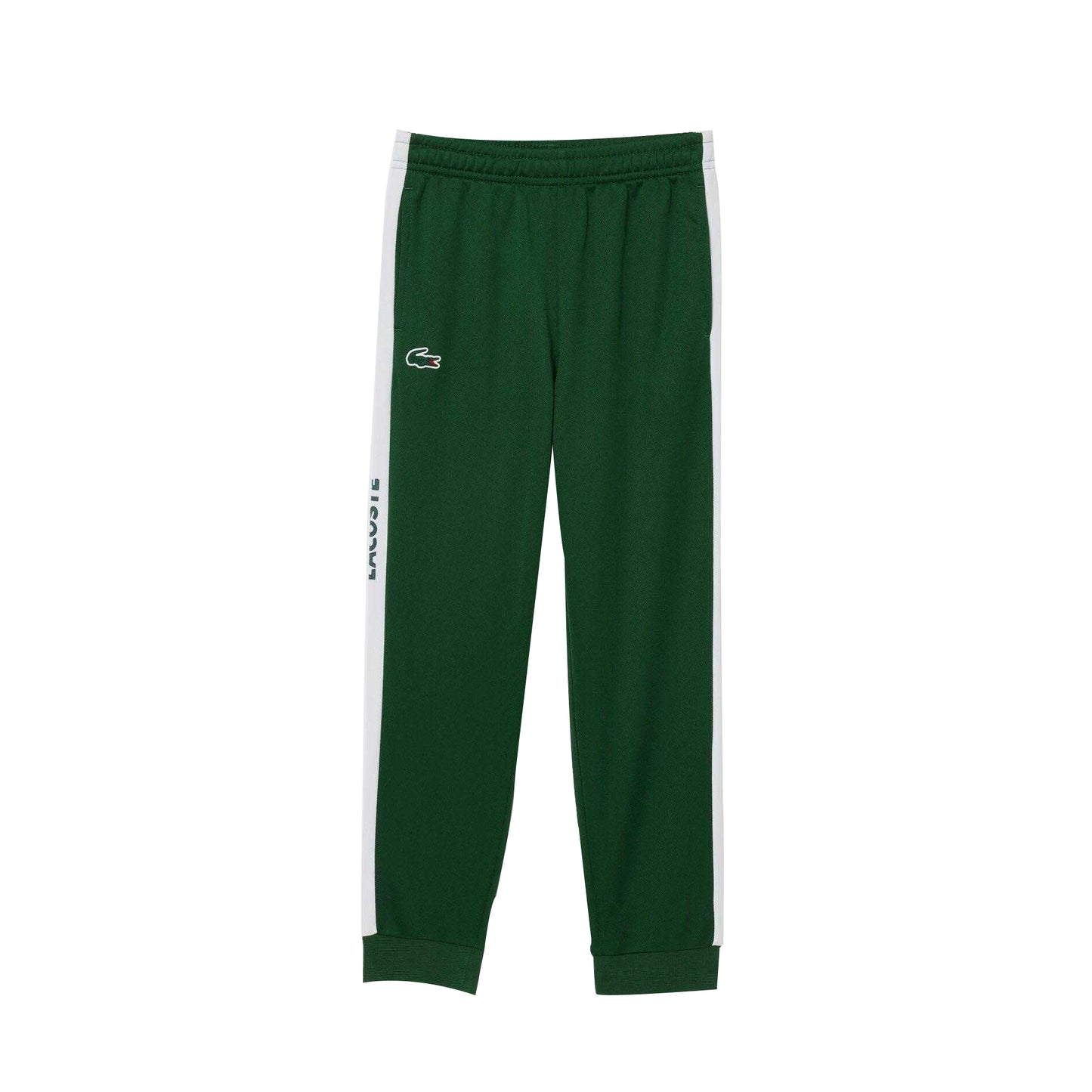 Green-White - Side - Lacoste Childrens-Kids Tennis Tracksuit