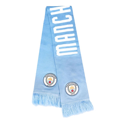 Sky Blue - Front - Puma DNA Manchester City FC Scarf