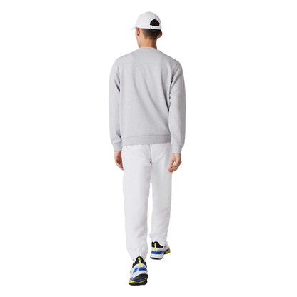 Grey - Back - Lacoste Mens Crew Neck Sweatshirt
