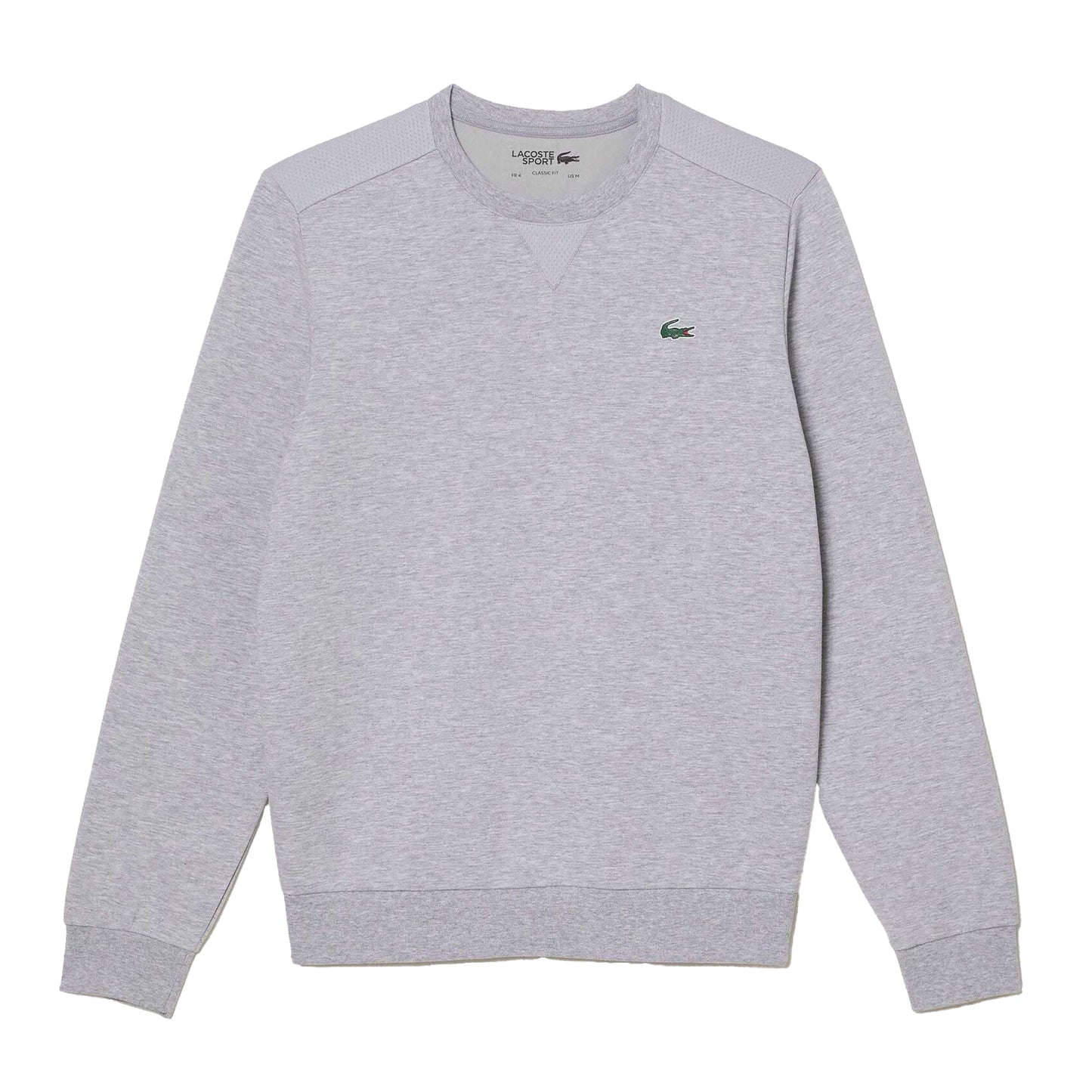 Grey - Front - Lacoste Mens Crew Neck Sweatshirt