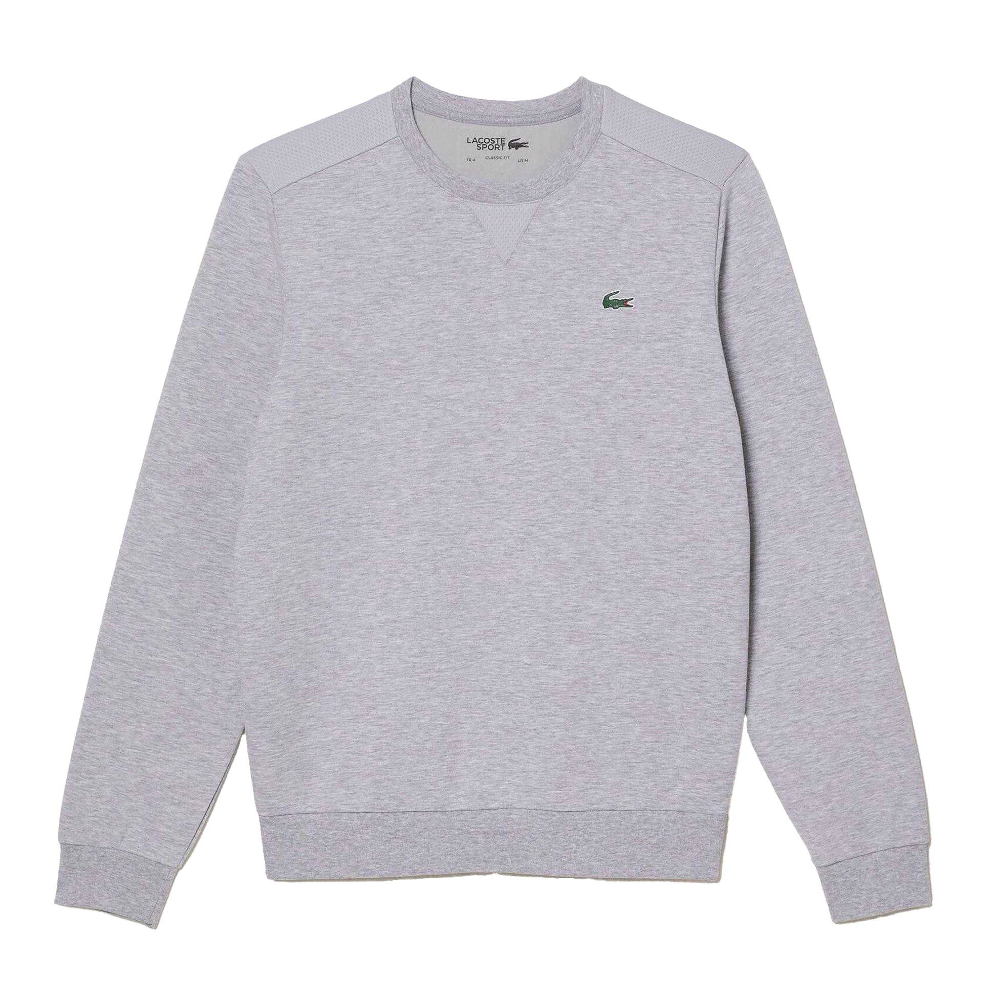 Grey - Front - Lacoste Mens Crew Neck Sweatshirt