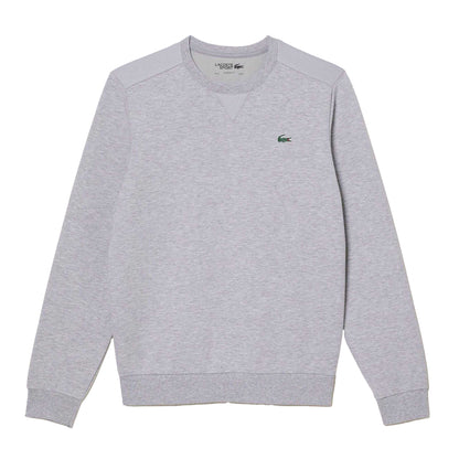 Grey - Front - Lacoste Mens Crew Neck Sweatshirt