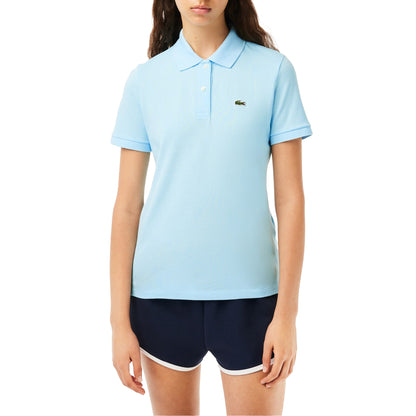 Blue - Lifestyle - Lacoste Womens-Ladies Petite Polo Shirt