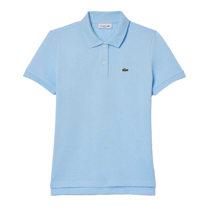 Blue - Front - Lacoste Womens-Ladies Petite Polo Shirt