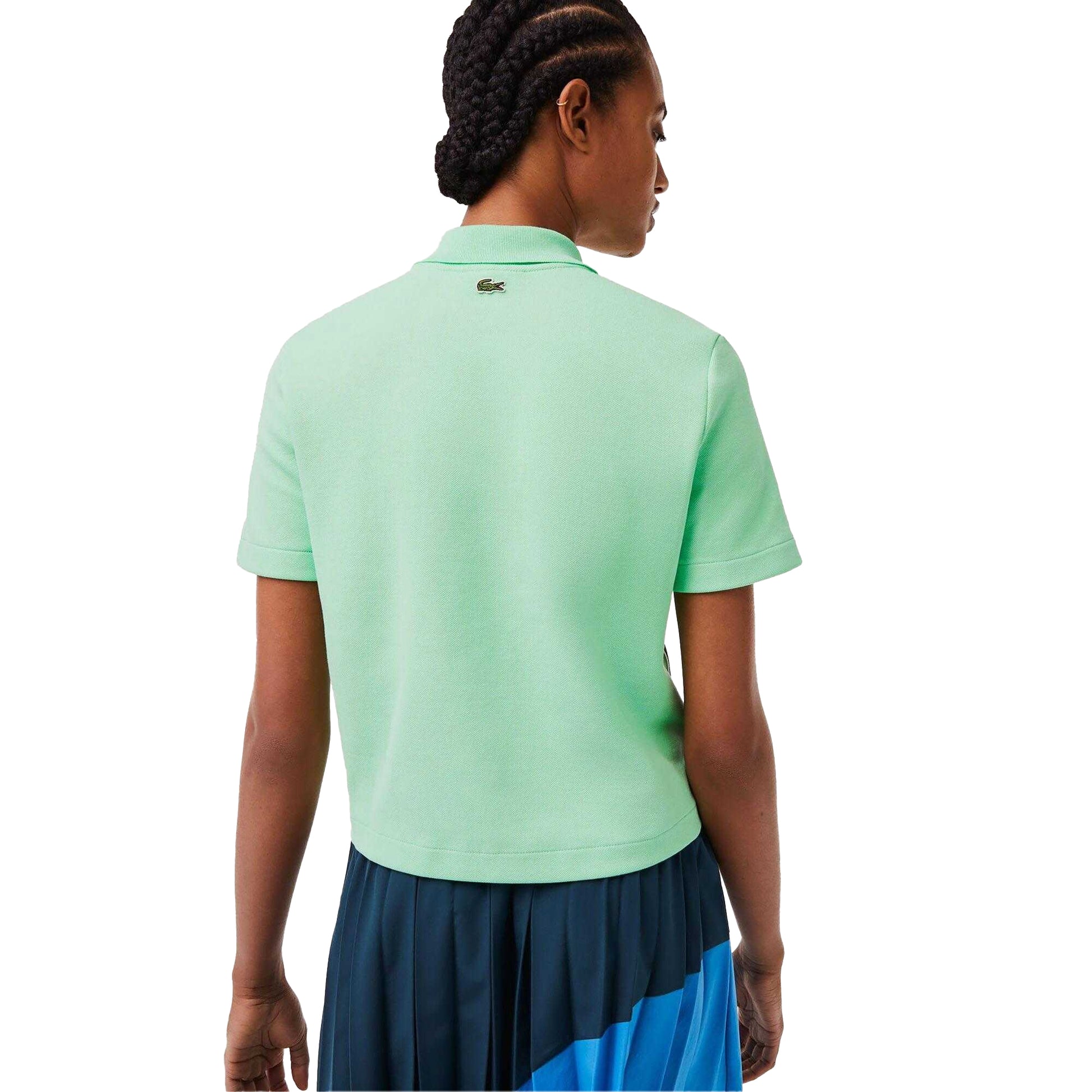 Green - Back - Lacoste Womens-Ladies Regular Polo Shirt