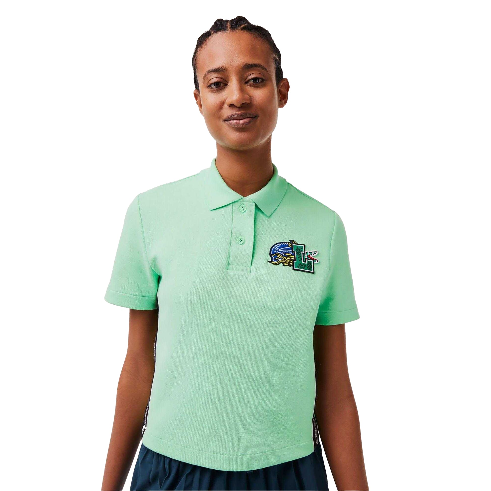 Green - Lifestyle - Lacoste Womens-Ladies Regular Polo Shirt