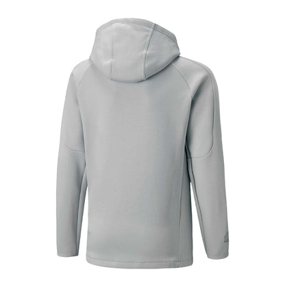 Grey - Back - Puma Childrens-Kids Olympique De Marseille FC Full Zip Jacket
